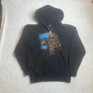 Y2K monster jam world finals mens black full zip hoodie trucks S